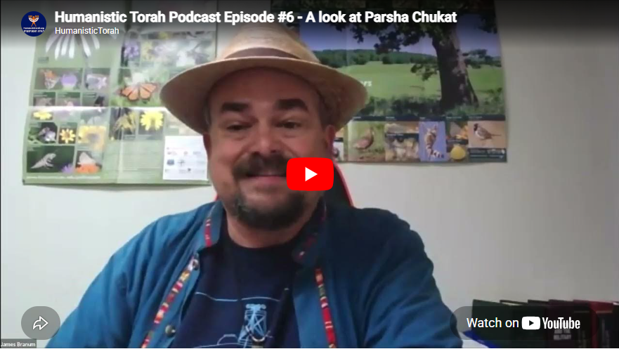 cover photo for Humanistic Torah Episode 6 - picture of James M Branum
